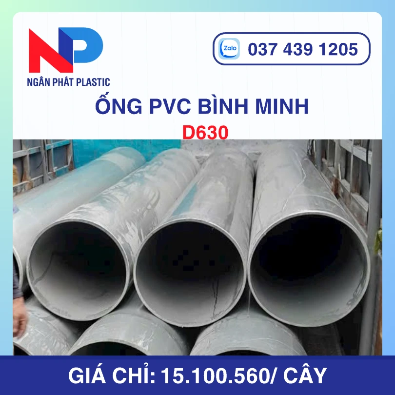 Ống Nhựa uPVC D630 Bình Minh